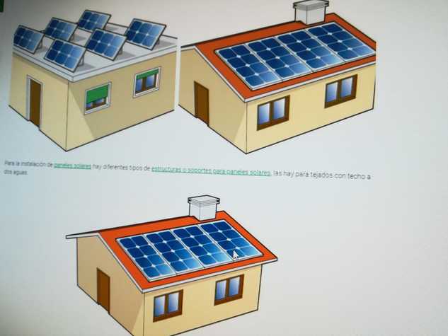 paneles solares sobre tejados