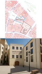 Plano y recreación del museo