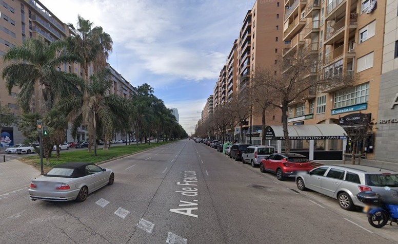Vista actual Av. Francia