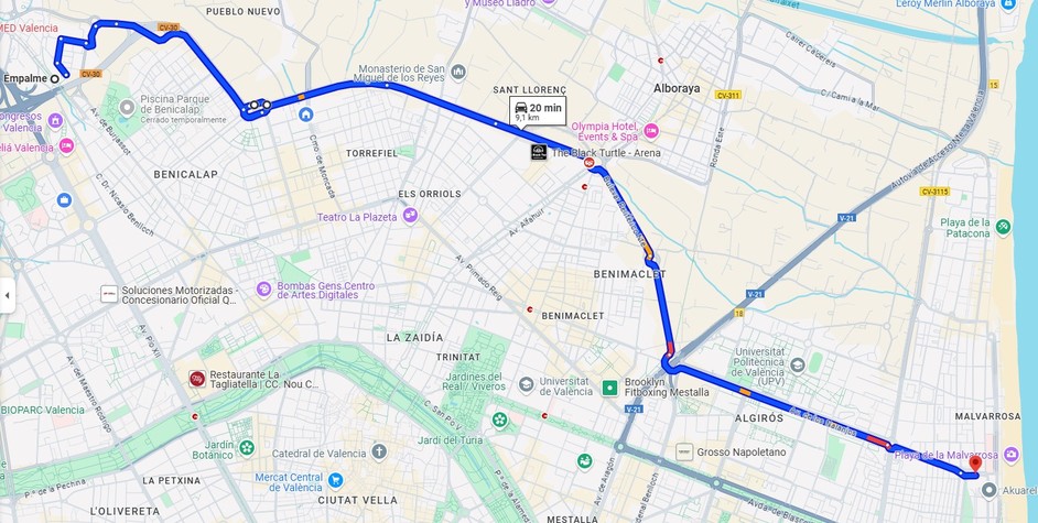 Posible Tramo Bus Ronda Norte