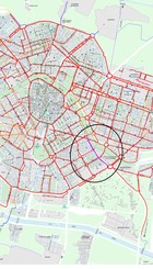 Mapa red bici con propuesta