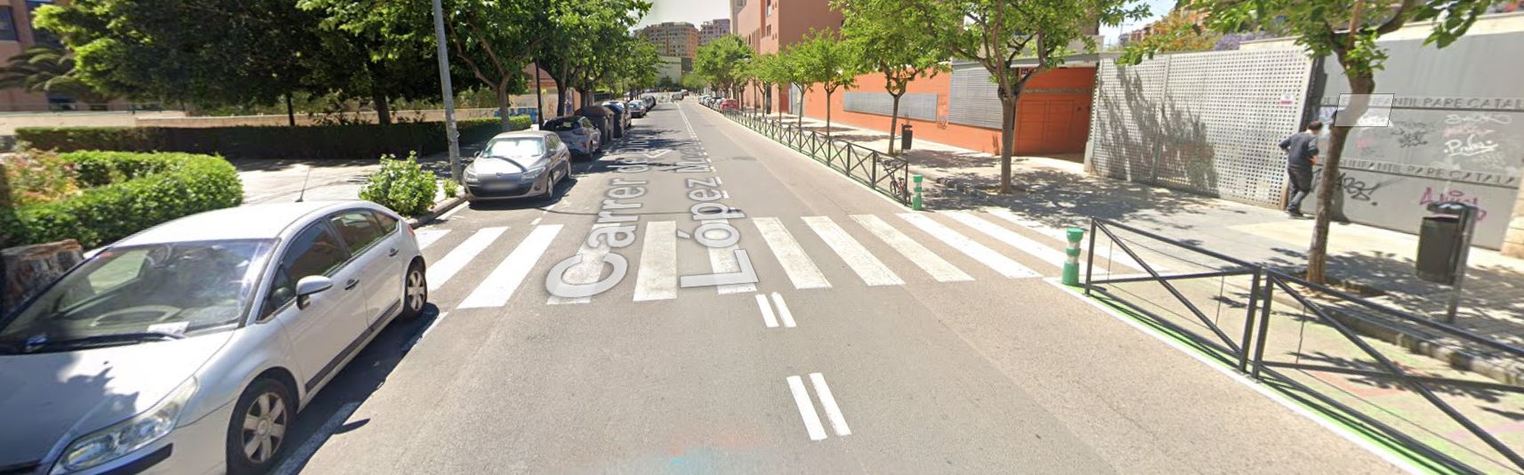 Paso de peatones a mejorar.