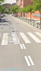 Paso de peatones a mejorar.