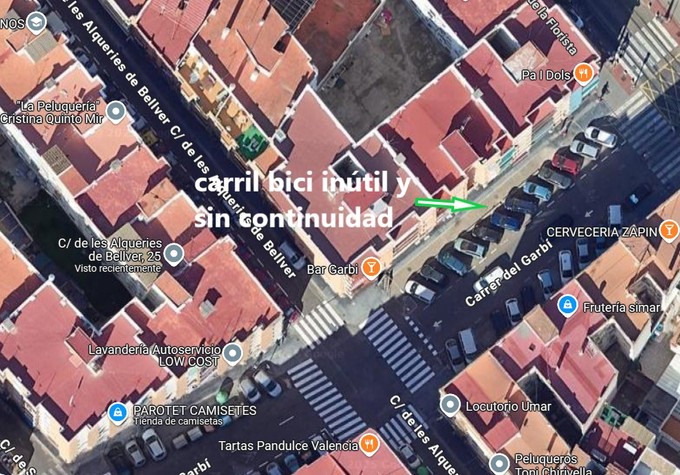 TRAMO CARRIL BICI CALLE GARBÍ