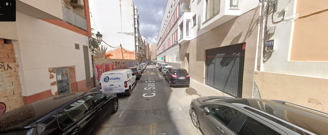 Vista actual de la Calle San Bruno