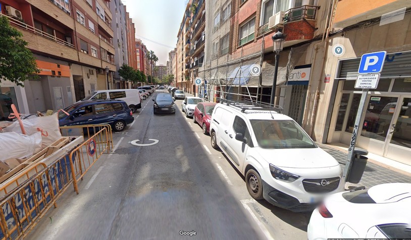 Estado actual Calle Luz Casanova