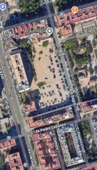 Foto aérea del solar aparcamiento