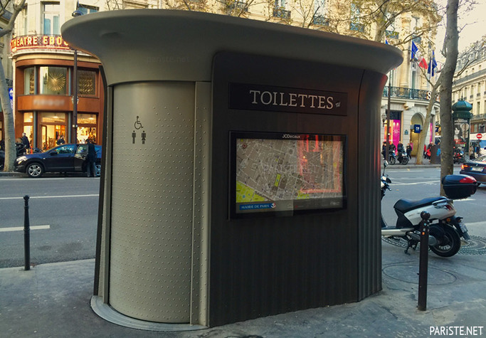 WC instal·lat a París