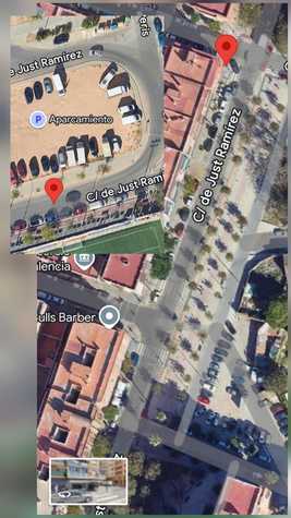 Solar y acera en calle Just Ramirez