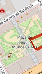 Zona del parque para recinto canino.