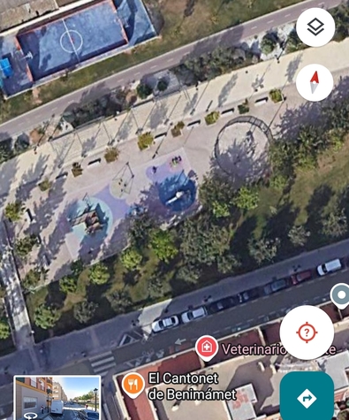 Vista aérea zona infantil