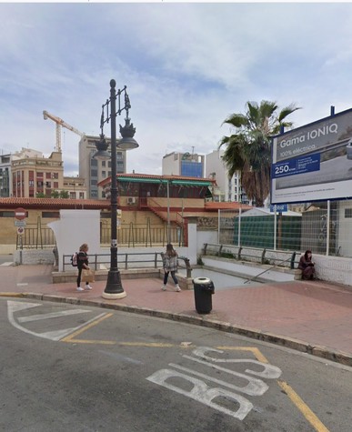Acceso al tunel de la Gran Vía