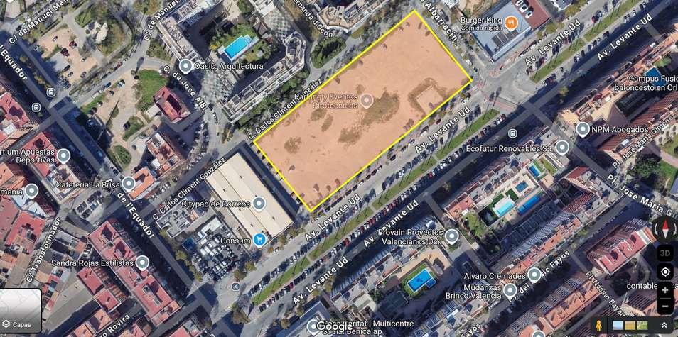 Descampado de la Avenida UD Levante